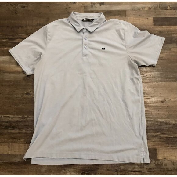 Travis Mathew Mens XL Light Blue Short Sleeve Golf Polo Shirt - Picture 1 of 5